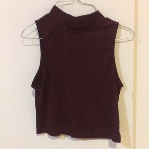 turtleneck cropped top